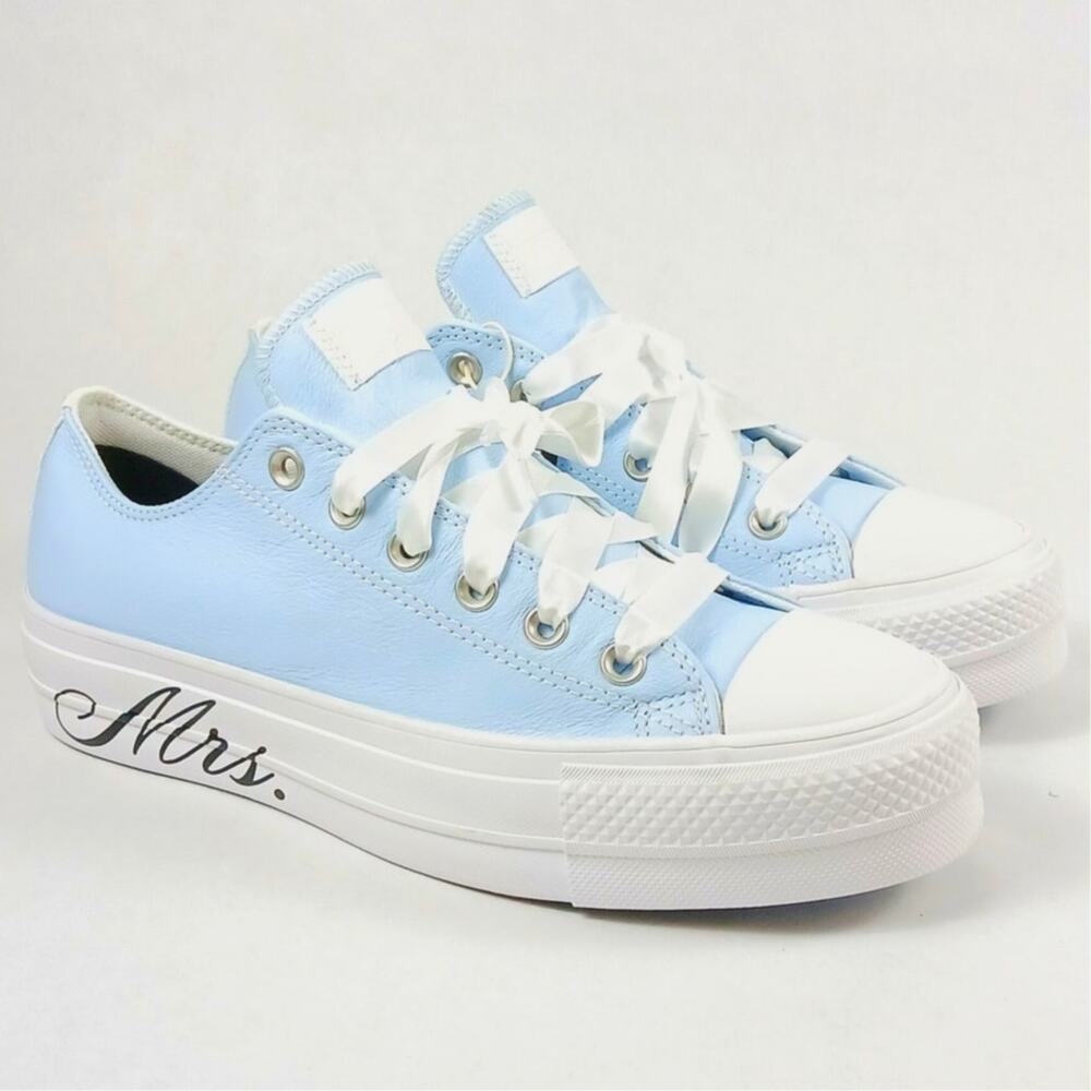 Converse Sky Blue and White Sneakers